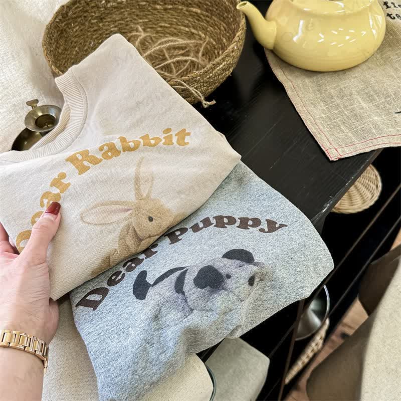 DEAR PUPPY/RABBITベビー＆幼児用アニマル2点セット - image 2