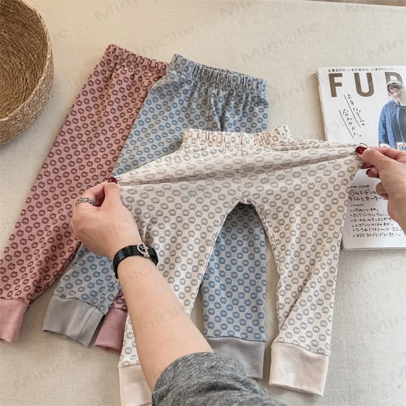 ベビー幼児女の子用フラワーレギンス - image 2