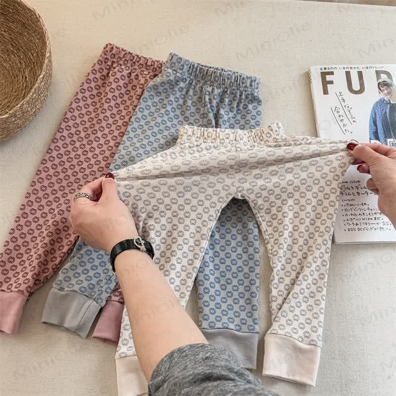 ベビー幼児女の子用フラワーレギンス - image 2