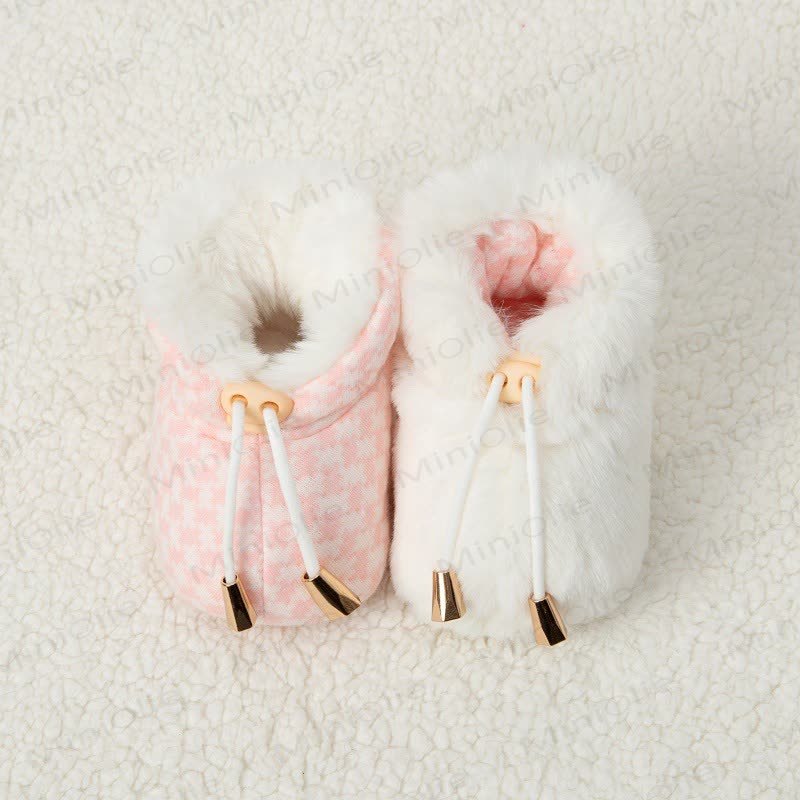 ベビーチェッカーボードフリース裏地シューズ - image 8