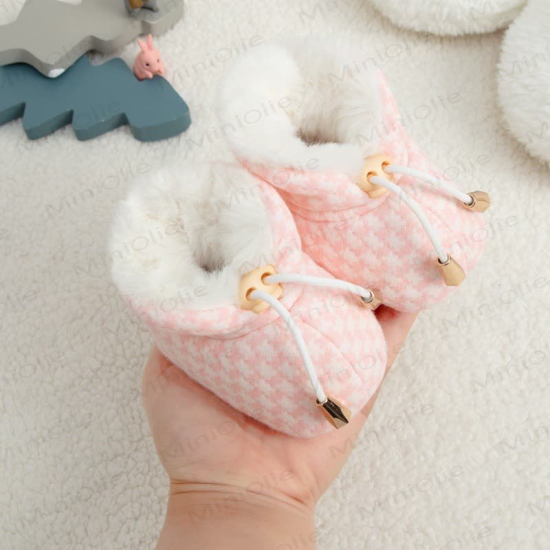 ベビーチェッカーボードフリース裏地シューズ - image 9