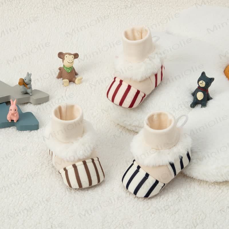 ベビーストライプソックスシューズ - image 1