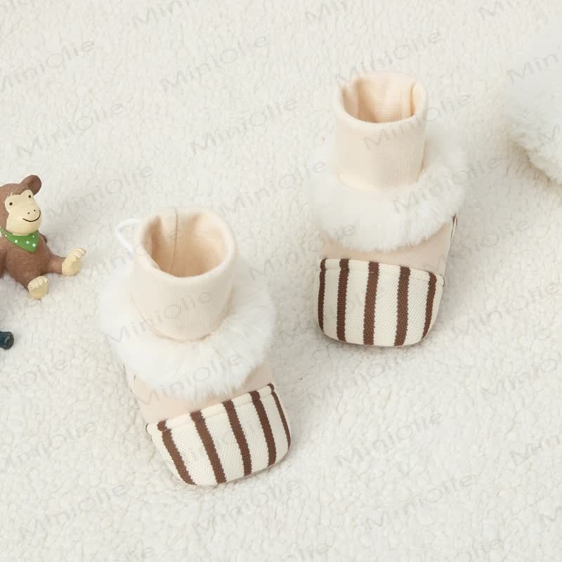 ベビーストライプソックスシューズ - 茶色 - 6～12ヶ月 - image 10