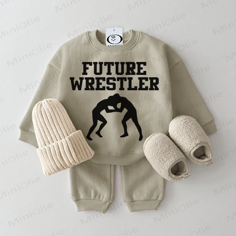 FUTURE WRESTLER ベビーグレーグリーン 2点セット - グレーグリーン - 2～3歳 - image 1
