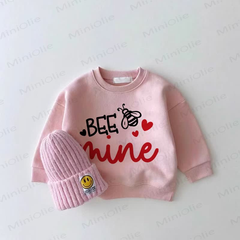 BEE MINEベビーガール ピンク ラブ スウェットシャツ - ピンク - 2～3歳 - image 1