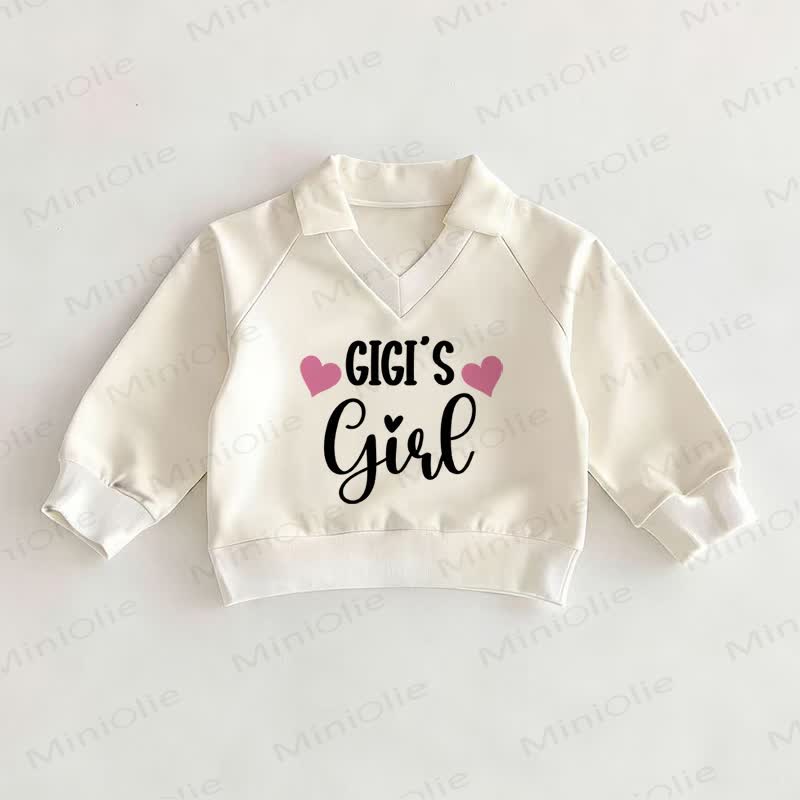 GIGI'S GIRLベビーホワイトラブポロトップ - 白 - 2～3歳 - image 1