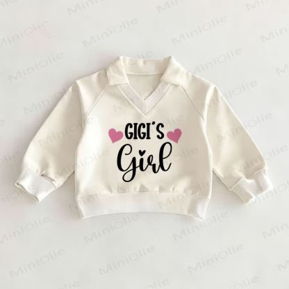 GIGI'S GIRLベビーホワイトラブポロトップ - 白 - 2～3歳 - image 1