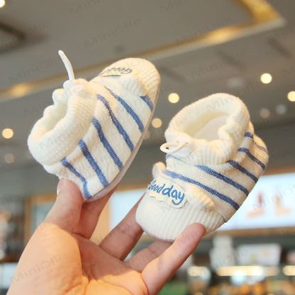 GOOD DAYベビー ストライプソックス シューズ - 青 - 10～15ヶ月 - image 3