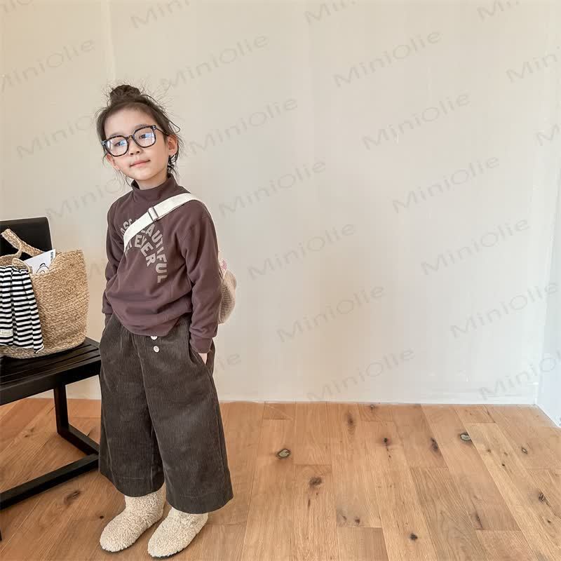 ベビー幼児女の子用無地コードパンツ - image 7