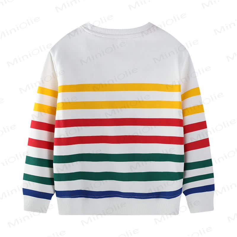 幼児男の子用かわいい漫画掘削機プリントスウェットシャツ - image 2