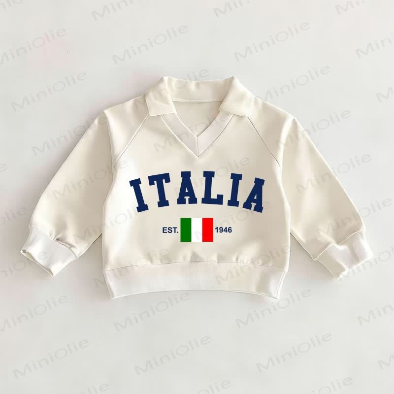 ITALIA創業1946年ベビーホワイトポロトップ - 白 - 2～3歳 - image 1