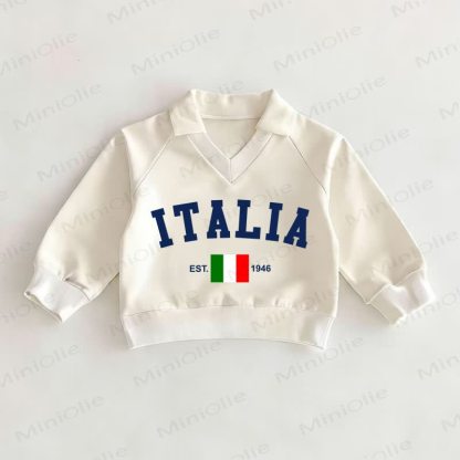 ITALIA創業1946年ベビーホワイトポロトップ - 白 - 2～3歳 - image 1