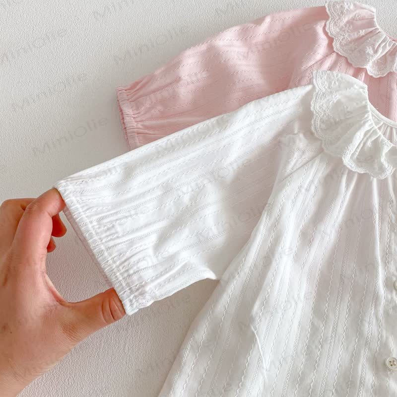 ベビー幼児女の子用バニーフラワーオーバーオール/無地トップス - image 11