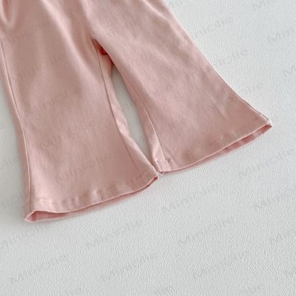 ベビー幼児女の子用バニーフラワーオーバーオール/無地トップス - image 8