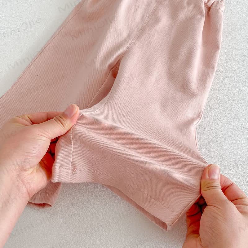 ベビー幼児女の子用バニーフラワーオーバーオール/無地トップス - image 9