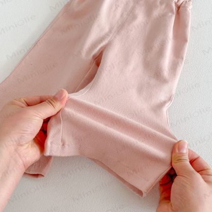 ベビー幼児女の子用バニーフラワーオーバーオール/無地トップス - image 9