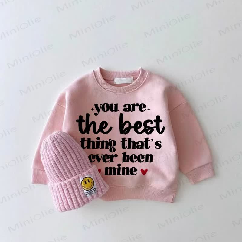 YOU ARE THE BEST THING THAT'S EVER BEEN MINEのガールラブスウェットシャツ - ピンク - 2～3歳 - image 1