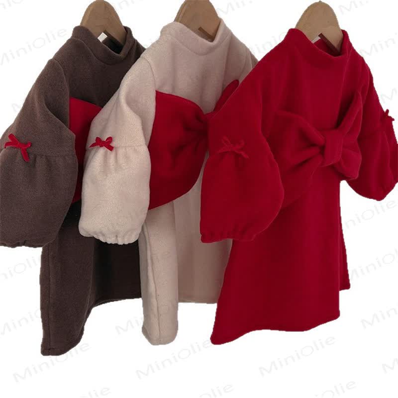 幼児用女の子用リボン無地Dress - image 2