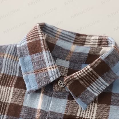 ベビー 幼児 男の子 犬柄 チェック柄 デニム 2点セット - image 6