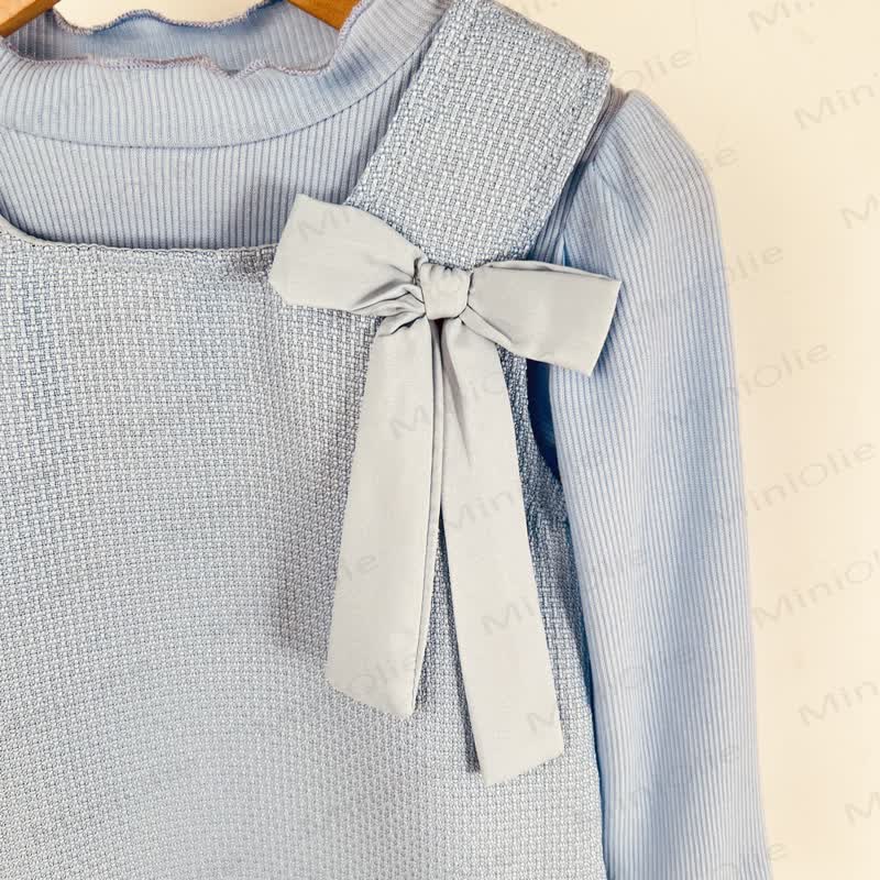 ベビー幼児女の子用リボン無地Dress/トップス - image 8