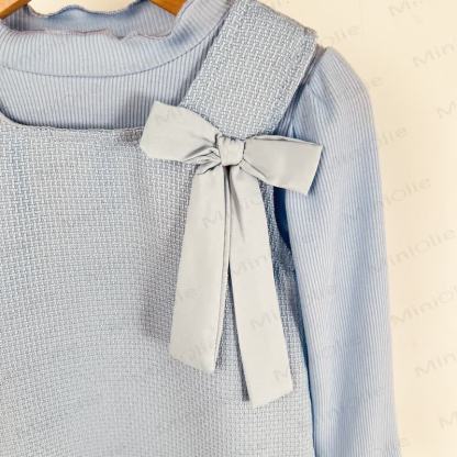 ベビー幼児女の子用リボン無地Dress/トップス - image 8