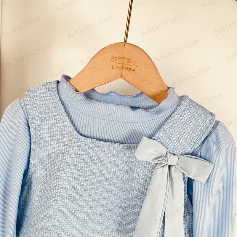 ベビー幼児女の子用リボン無地Dress/トップス - image 7