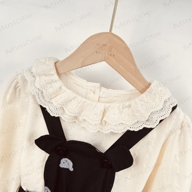 ベビー 幼児 女の子 デニム ベア サスペンダー スカート - image 8