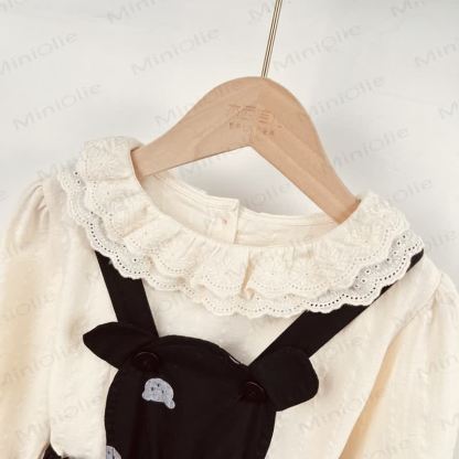 ベビー 幼児 女の子 デニム ベア サスペンダー スカート - image 8