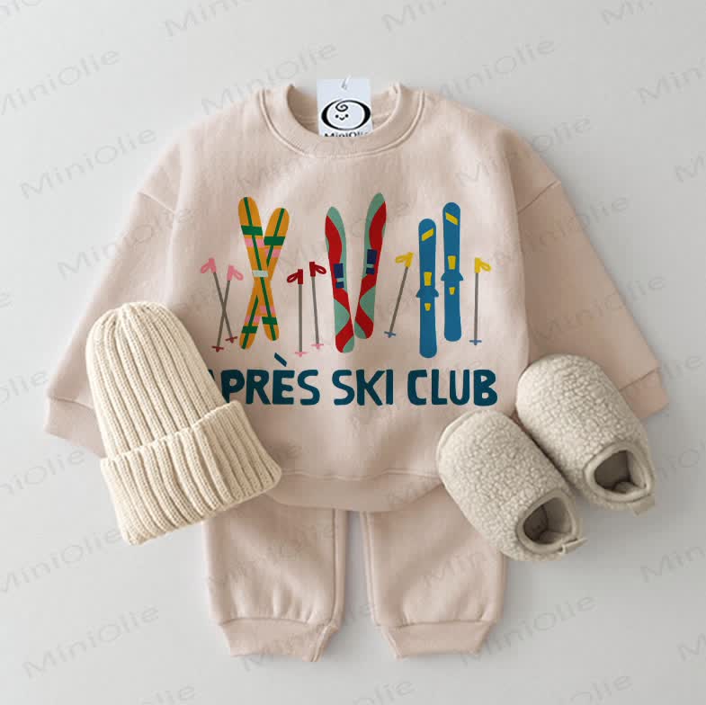 APRES SKI CLUBベビー スウェットシャツ 2点セット ベージュ - ベージュ - 2～3歳 - image 1