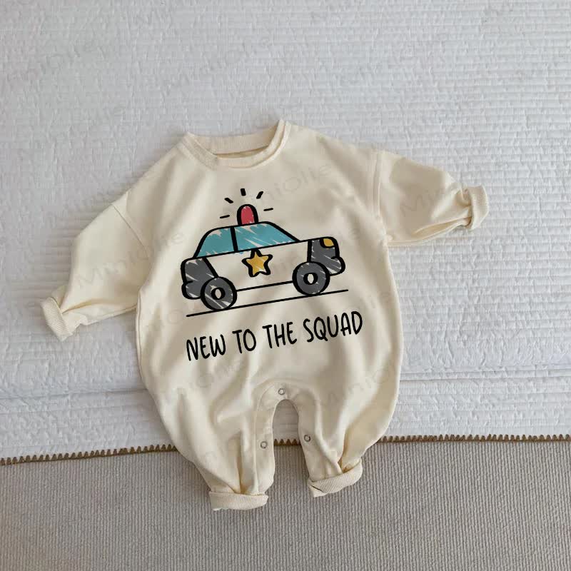 NEW TO THE SQUADベビー 幼児用 カー ベージュ ロンパース - ベージュ - 2～3歳 - image 1