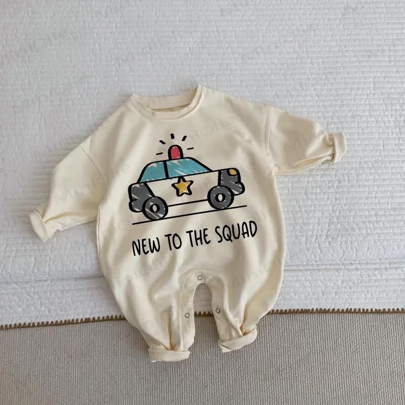 NEW TO THE SQUADベビー 幼児用 カー ベージュ ロンパース - ベージュ - 2～3歳 - image 1