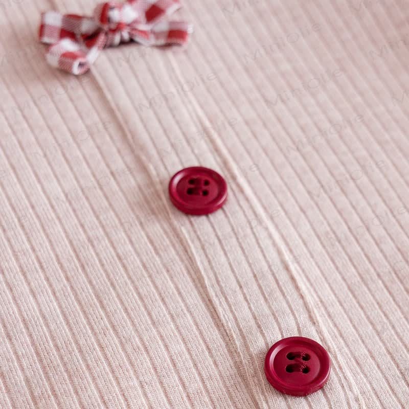 幼児用女の子用リボンレースニットトップス - image 8