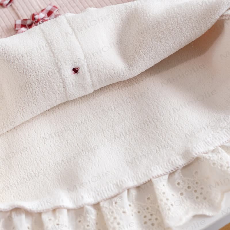 幼児用女の子用リボンレースニットトップス - image 11