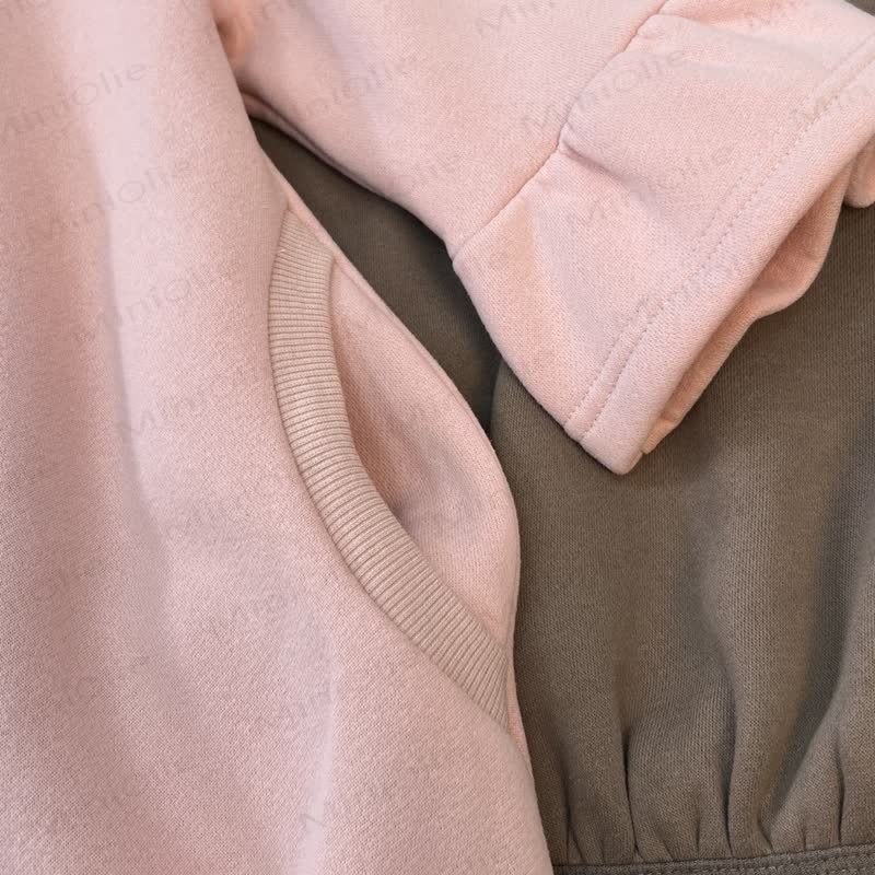 幼児用女の子3Dリボン無地パフスリーブDress - image 7