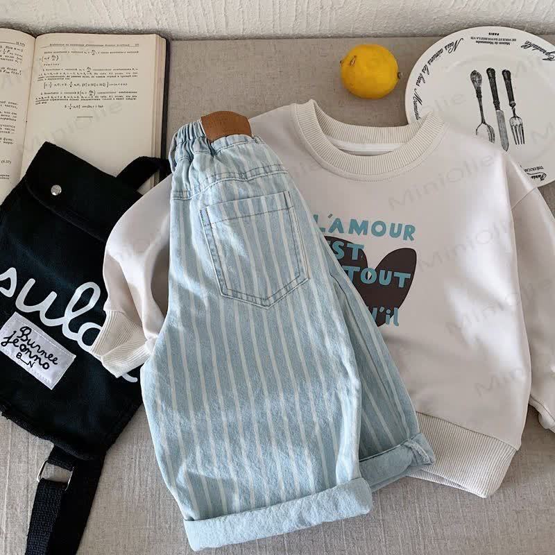 ベビー幼児用デニムストライプパンツ - image 5