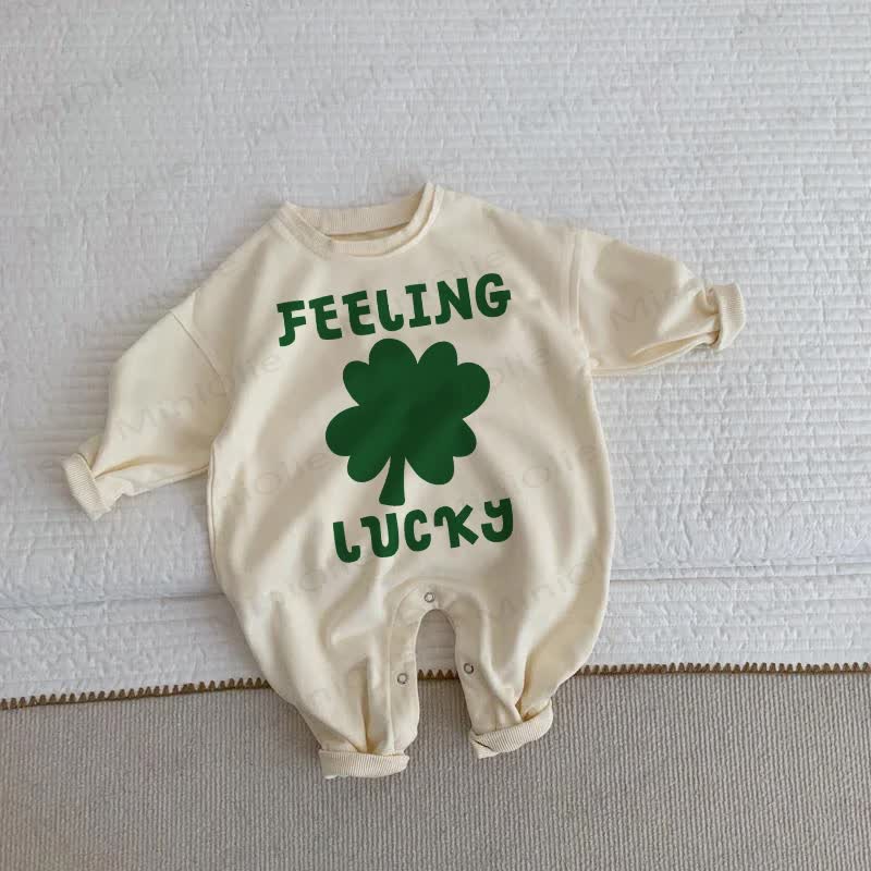 FEELING LUCKYベビー 幼児用 ベージュ ロンパース - ベージュ - 2～3歳 - image 1
