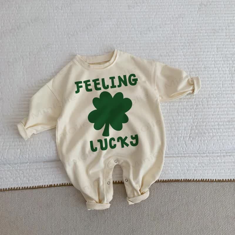 FEELING LUCKYベビー 幼児用 ベージュ ロンパース - ベージュ - 2～3歳 - image 1