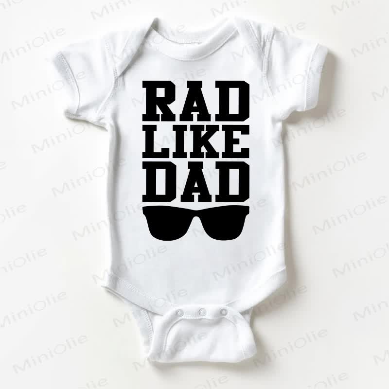 RAD LIKE DADベビーホワイトボディスーツ - 白 - 18～24ヶ月 - image 1