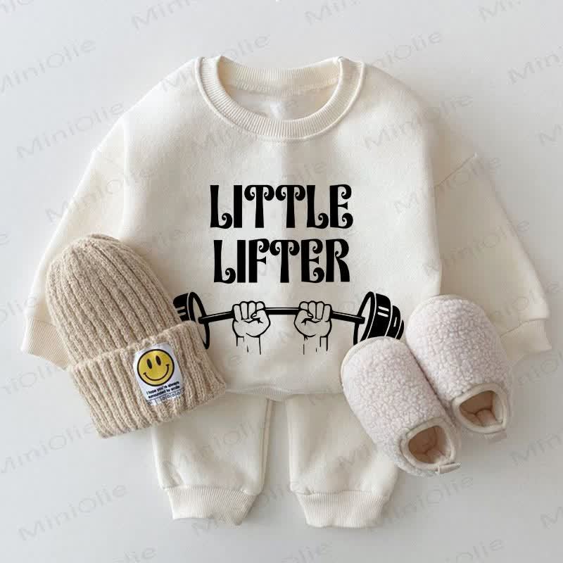 LITTLE LIFTERベビー ホワイト スウェットシャツ 2点セット - 白 - 2～3歳 - image 1