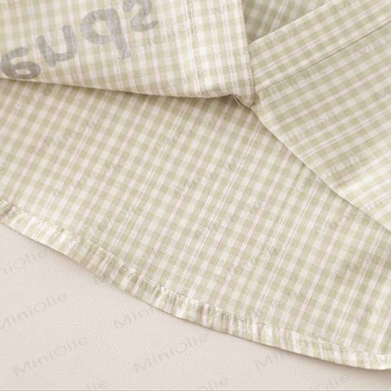 WE'RE BEST FRIベビー 幼児 男の子 ラブ アニマル チェック柄 2ピースセット - image 11