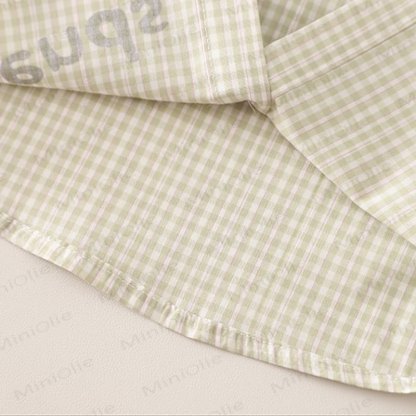 WE'RE BEST FRIベビー 幼児 男の子 ラブ アニマル チェック柄 2ピースセット - image 11