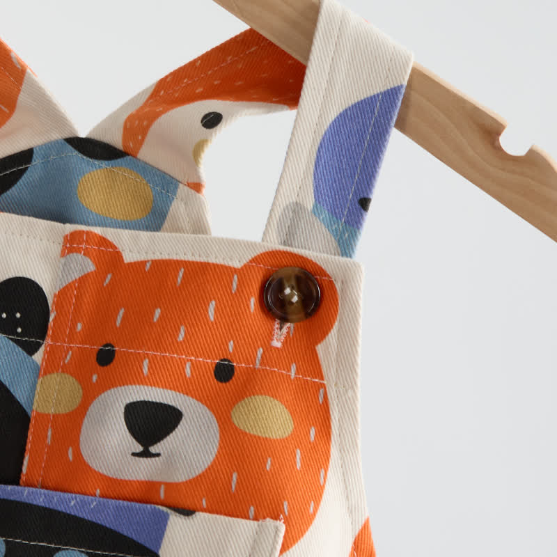 ベビーアニマルベージュオーバーオール - image 5