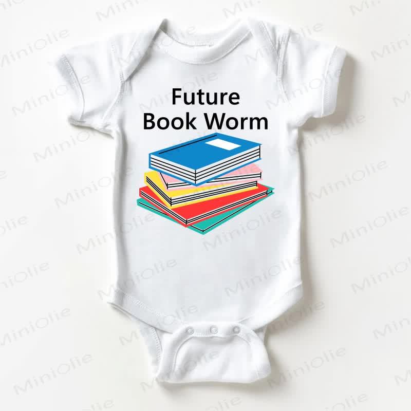 FUTURE BOOK WORMベビーホワイトボディスーツ - 白 - 18～24ヶ月 - image 1