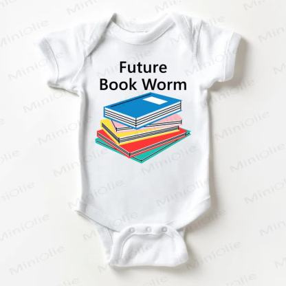 FUTURE BOOK WORMベビーホワイトボディスーツ - 白 - 18～24ヶ月 - image 1