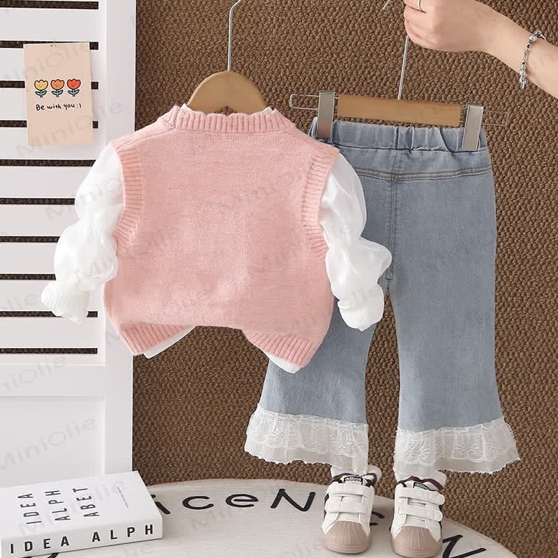 ベビー 幼児 女の子 花柄 3点セット - image 5