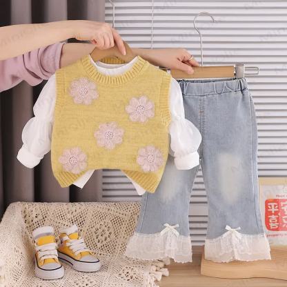 ベビー 幼児 女の子 花柄 3点セット - image 7