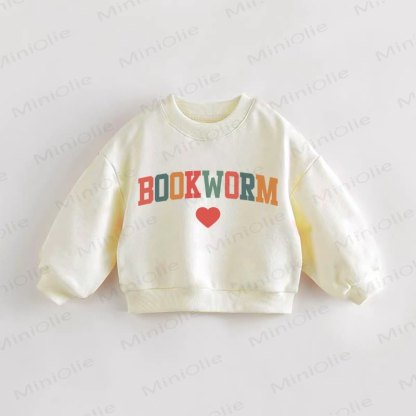 BOOKWORMベビー 幼児用 ラブクリーム スウェットシャツ - クリーム - 3～5歳 - image 1