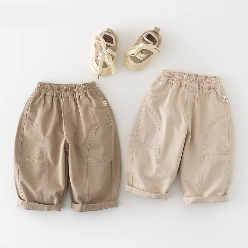 ベビー幼児用ゆったり無地パンツ - image 1