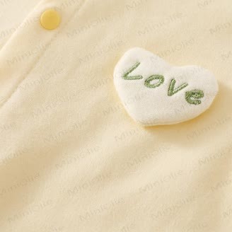 LOVEベビーハートパジャマロンパース - image 6