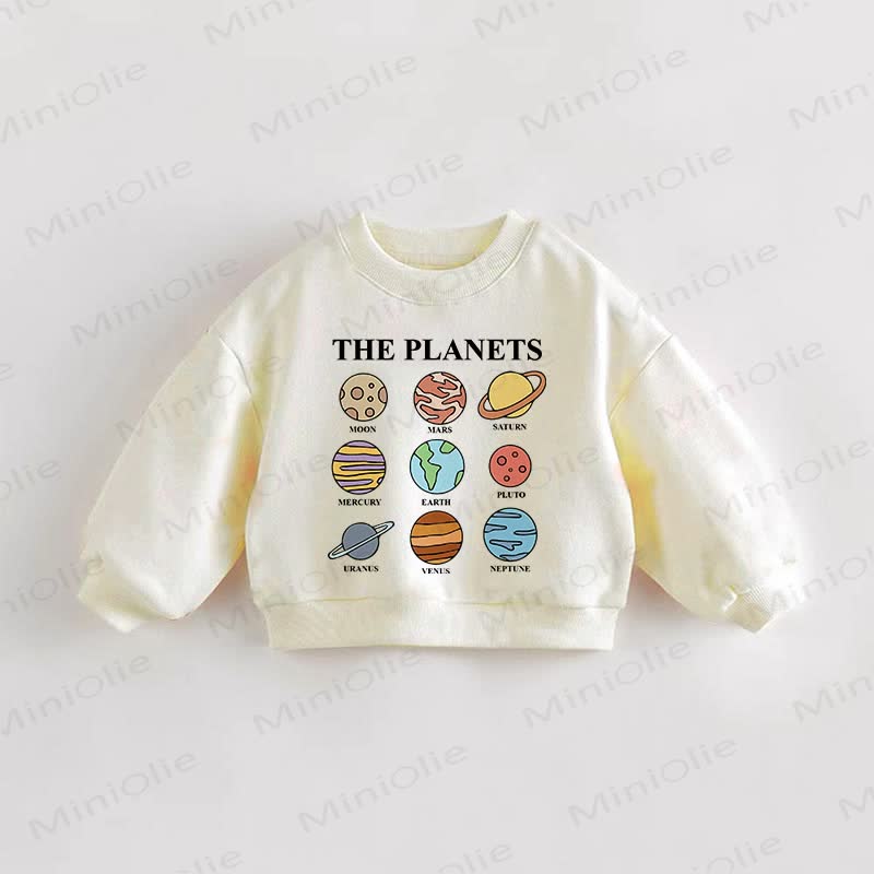 THE PLANETSベビー 幼児用スウェットシャツ - クリーム - 3～5歳 - image 1